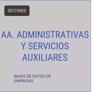 Base de datos de empresas de Actividades Administrativas Y Servicios Auxiliares