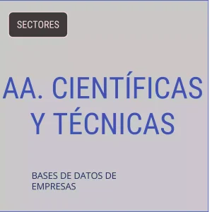 Base de datos de empresas de Actividades Científicas Y Técnicas