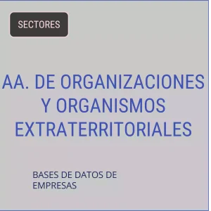 Base de datos de empresas de Actividades De Organizaciones Y Organismos Extraterritoriales
