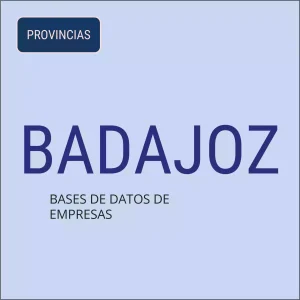 Base de datos de empresas en Badajoz