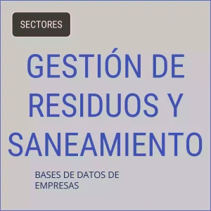 Base de datos de empresas de Gestión De Residuos Y Saneamiento