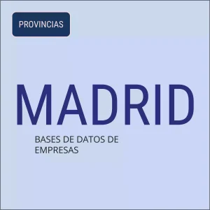 Base de datos de empresas en Madrid