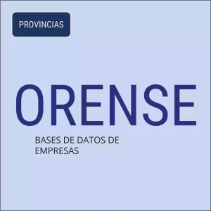 Base de datos de empresas en Orense