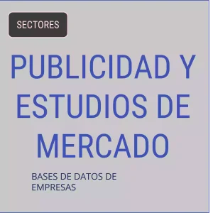 Base de datos de empresas de Publicidad Y Estudios De Mercado