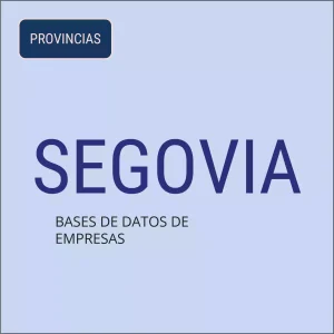 Base de datos de empresas en Segovia