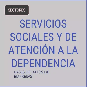Base de datos de empresas de Servicios Sociales Y De Atención A La Dependencia